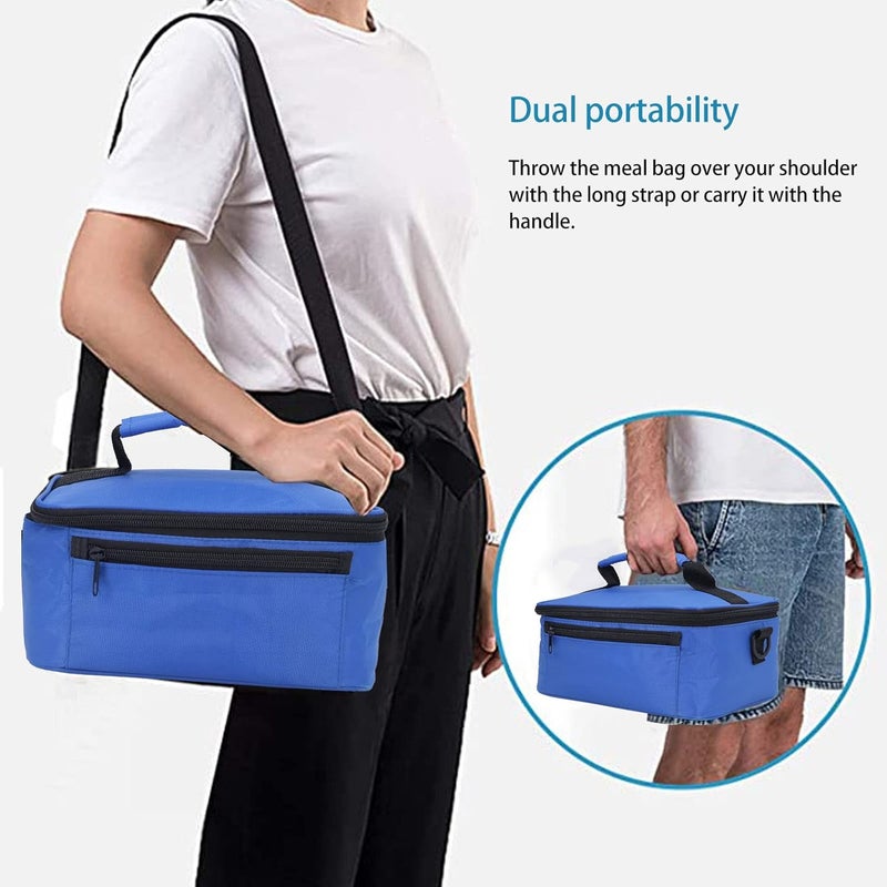 woobles Food Warming Tote, Portable Mini Oven Oxford Cloth Control Temperature Wide Applicable for Home (Blue) - Image 5